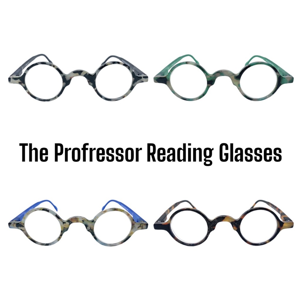 The Professor Round Reading Glasses. Brand New. NWT